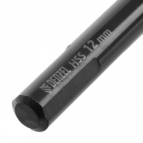 Сверло по металлу, 12 мм, HSS-Tin, Golden Tip, 6 шт.// Denzel Сверло по металлу, 12 мм, HSS-Tin, Golden Tip, 6 шт.// Denzel