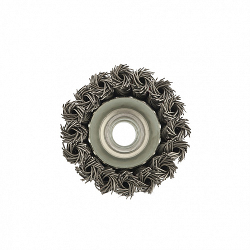 Щетка для УШМ, 65 мм, М14, Чашка, крученая проволока 0,8 мм// Matrix Щетка для УШМ, 65 мм, М14, Чашка, крученая проволока 0,8 мм// Matrix
