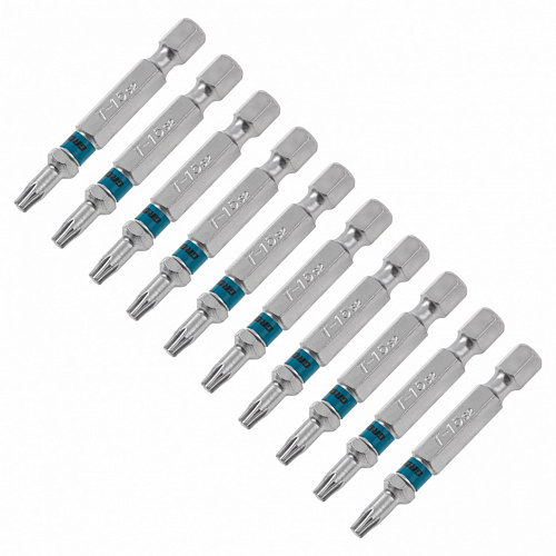 Набор бит TORX 15х50, сталь S2, 10 шт.// Gross Набор бит TORX 15х50, сталь S2, 10 шт.// Gross