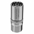 Головка торцевая свечная, магнитная,12-гранная, 21 мм, под квадрат 1/2"// Gross Головка торцевая свечная, магнитная,12-гранная, 21 мм, под квадрат 1/2"// Gross