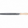 Напильник, 300 мм, плоский, деревянная ручка// Сибртех
