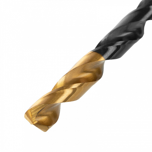 Сверло по металлу, 7 мм, HSS-Tin, Golden Tip, 10 шт.// Denzel Сверло по металлу, 7 мм, HSS-Tin, Golden Tip, 10 шт.// Denzel