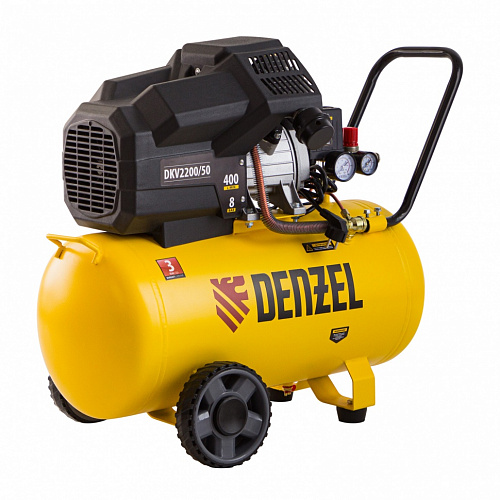 Компрессор воздушный DKV2200/50,Х-PRO 2,2 кВт, 400 л/мин, 50 л// Denzel Компрессор воздушный DKV2200/50,Х-PRO 2,2 кВт, 400 л/мин, 50 л// Denzel