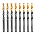 Сверло по металлу, 8,5 мм, HSS-Tin, Golden Tip, 8 шт.// Denzel Сверло по металлу, 8,5 мм, HSS-Tin, Golden Tip, 8 шт.// Denzel
