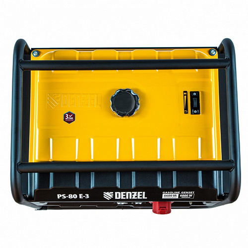 Генератор бензиновый PS-80E-3, 6,6 кВт, 400В, 25л, электростартер// Denzel Генератор бензиновый PS-80E-3, 6,6 кВт, 400В, 25л, электростартер// Denzel