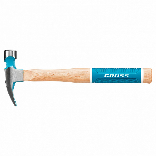 Молоток-гвоздодер,280 г, угол 75, магнит, обрезиненная рукоятка AMERICAN HICKORY // GROSS Молоток-гвоздодер,280 г, угол 75, магнит, обрезиненная рукоятка AMERICAN HICKORY // GROSS