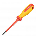 Отвертка Insulated до 1000 В, PH0x75 мм, CrMo, 2к рукоятка// Matrix Отвертка Insulated до 1000 В, PH0x75 мм, CrMo, 2к рукоятка// Matrix
