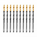 Сверло по металлу, 3,2 мм, HSS-Tin, Golden Tip, 10 шт.// Denzel Сверло по металлу, 3,2 мм, HSS-Tin, Golden Tip, 10 шт.// Denzel