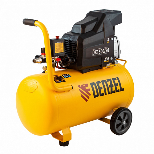 Компрессор воздушный DK1500/50,Х-PRO 1,5 кВт, 230 л/мин, 50 л// Denzel Компрессор воздушный DK1500/50,Х-PRO 1,5 кВт, 230 л/мин, 50 л// Denzel