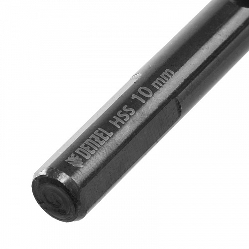 Сверло по металлу, 10 мм, HSS-Tin, Golden Tip, 8 шт.// Denzel Сверло по металлу, 10 мм, HSS-Tin, Golden Tip, 8 шт.// Denzel