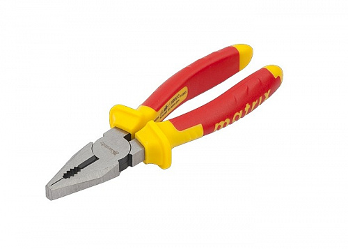 Плоскогубцы комбинированные, Insulated, 180мм, двухкомпонентные рукоятки// Matrix Плоскогубцы комбинированные, Insulated, 180мм, двухкомпонентные рукоятки// Matrix
