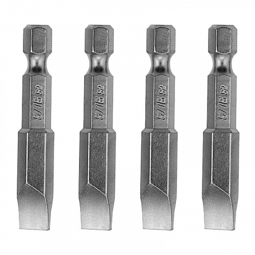 Набор бит, SL5/16"x2", 5 шт.// Denzel Набор бит, SL5/16"x2", 5 шт.// Denzel