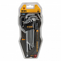 Набор ключей имбусовых Torx-Tempered, TT10-50, CrV, 9 шт., удлиненные// Deznel Набор ключей имбусовых Torx-Tempered, TT10-50, CrV, 9 шт., удлиненные// Deznel