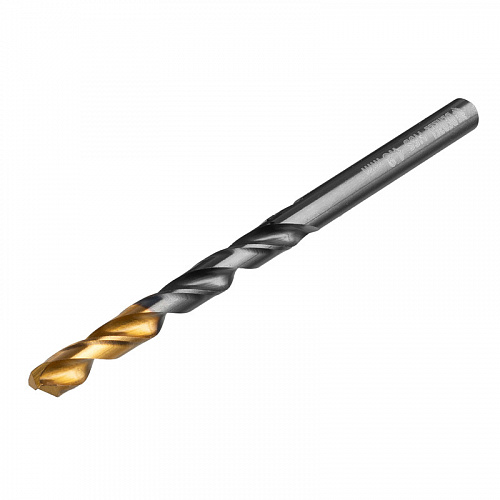 Сверло по металлу, 4,8 мм, HSS-Tin, Golden Tip, 10 шт.// Denzel Сверло по металлу, 4,8 мм, HSS-Tin, Golden Tip, 10 шт.// Denzel