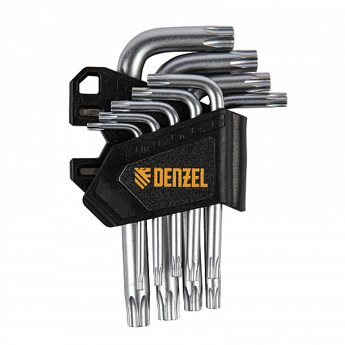 Набор ключей имбусовых Torx-Tempered, TT10-50, CrV, 9 шт.// Deznel Набор ключей имбусовых Torx-Tempered, TT10-50, CrV, 9 шт.// Deznel