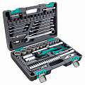 Набор инструментов 1/2", 1/4", CrV, 12 гранные головки, пластиковый кейс, 82 предмета// Stels Набор инструментов 1/2", 1/4", CrV, 12 гранные головки, пластиковый кейс, 82 предмета// Stels