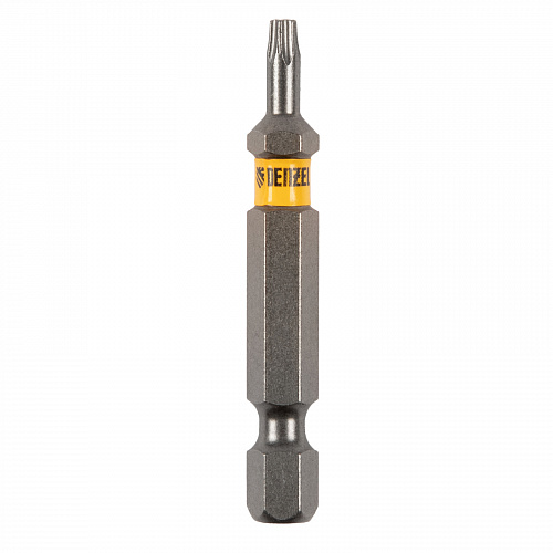 Набор бит TORX 10х50, сталь S2, шестигранный профиль, 10 шт.// Denzel Набор бит TORX 10х50, сталь S2, шестигранный профиль, 10 шт.// Denzel