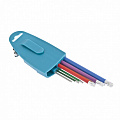 Набор ключей имбусовых TORX-TT, 9 шт: T10-T50, магнит, S2, экстра-длин., хром/краска 9 шт.// Gross Набор ключей имбусовых TORX-TT, 9 шт: T10-T50, магнит, S2, экстра-длин., хром/краска 9 шт.// Gross