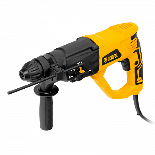 Перфоратор электрический RH-1050-26, SDS-plus, 1050 Вт, 3,2 Дж, 3 плюс 1 реж.// Denzel Перфоратор электрический RH-1050-26, SDS-plus, 1050 Вт, 3,2 Дж, 3 плюс 1 реж.// Denzel