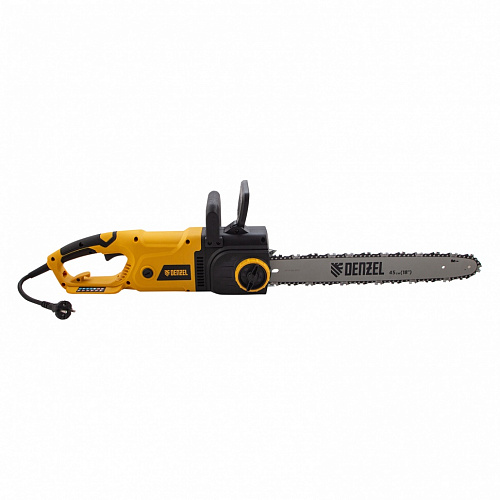 Пила цепная электрическая EDS-2200, 2,2кВт,продольная,шина 45см,шаг 3/8, паз 1,3мм, 62зв// Denzel Пила цепная электрическая EDS-2200, 2,2кВт,продольная,шина 45см,шаг 3/8, паз 1,3мм, 62зв// Denzel
