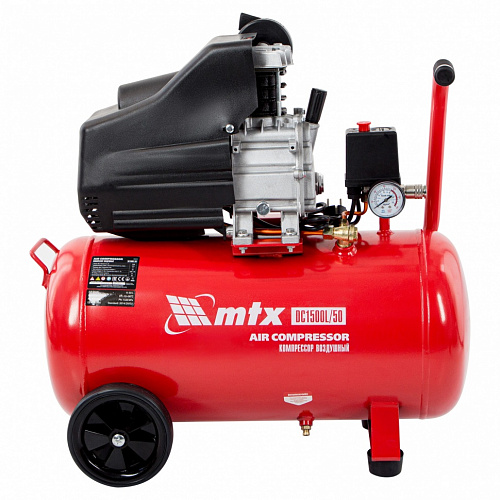 Компрессор воздушный DC1500L/50, 1,5 кВт, 50 л, 210 л/мин// MTX Компрессор воздушный DC1500L/50, 1,5 кВт, 50 л, 210 л/мин// MTX