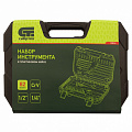 Набор инструментов, 1/2", 1/4", CrV, пластиковый кейс 82 предм.//Сибртех Набор инструментов, 1/2", 1/4", CrV, пластиковый кейс 82 предм.//Сибртех