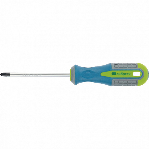 Отвертка, PH1х100 мм, CrV, 3c handle// Сибртех Отвертка, PH1х100 мм, CrV, 3c handle// Сибртех