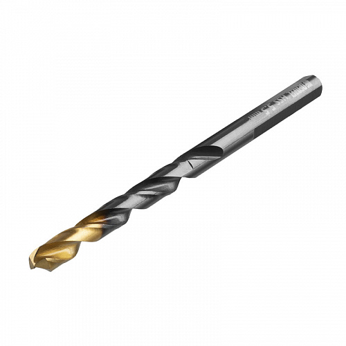 Сверло по металлу, 5,5 мм, HSS-Tin, Golden Tip, 10 шт.// Denzel Сверло по металлу, 5,5 мм, HSS-Tin, Golden Tip, 10 шт.// Denzel