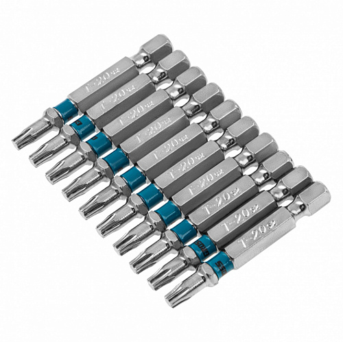 Набор бит TORX 20х50, сталь S2, 10 шт.// Gross Набор бит TORX 20х50, сталь S2, 10 шт.// Gross