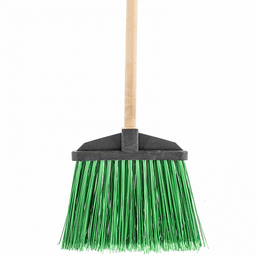 Метла полипропиленовая, 345х200х1420 мм, веерная распушенная, деревянный черенок, Россия// Сибртех Метла полипропиленовая, 345х200х1420 мм, веерная распушенная, деревянный черенок, Россия// Сибртех