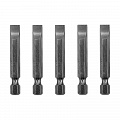 Набор бит, SL9/32"x2", 5 шт.// Denzel Набор бит, SL9/32"x2", 5 шт.// Denzel