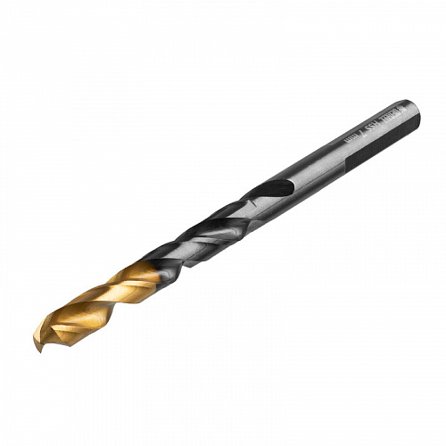 Сверло по металлу, 7 мм, HSS-Tin, Golden Tip, 10 шт.// Denzel Сверло по металлу, 7 мм, HSS-Tin, Golden Tip, 10 шт.// Denzel