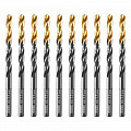 Сверло по металлу, 5,5 мм, HSS-Tin, Golden Tip, 10 шт.// Denzel Сверло по металлу, 5,5 мм, HSS-Tin, Golden Tip, 10 шт.// Denzel