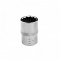 Головка торцевая, 19 мм, 12-гранная, CrV, под квадрат 1/2", хромированная// Stels Головка торцевая, 19 мм, 12-гранная, CrV, под квадрат 1/2", хромированная// Stels