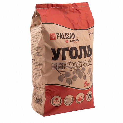 Уголь берёзовый, 5 кг Россия Camping// Palisad Уголь берёзовый, 5 кг Россия Camping// Palisad