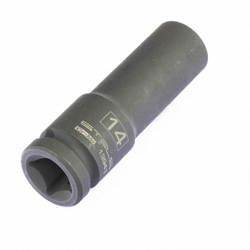 Головка ударная удлиненная шестигранная, 14 мм, 1/2", CrMo// Stels Головка ударная удлиненная шестигранная, 14 мм, 1/2", CrMo// Stels