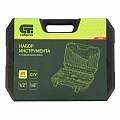 Набор инструментов, 1/2", 1/4", CrV, пластиковый кейс 89 предм.//Сибртех Набор инструментов, 1/2", 1/4", CrV, пластиковый кейс 89 предм.//Сибртех