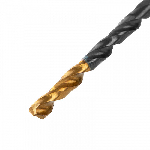 Сверло по металлу, 3,2 мм, HSS-Tin, Golden Tip, 10 шт.// Denzel Сверло по металлу, 3,2 мм, HSS-Tin, Golden Tip, 10 шт.// Denzel