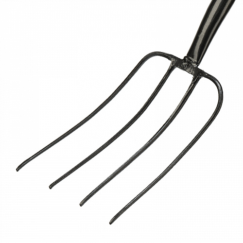 Вилы 4-рогие, сенные, кованые, 210х340х1260 мм, деревянный лакированный черенок// Сибртех Вилы 4-рогие, сенные, кованые, 210х340х1260 мм, деревянный лакированный черенок// Сибртех