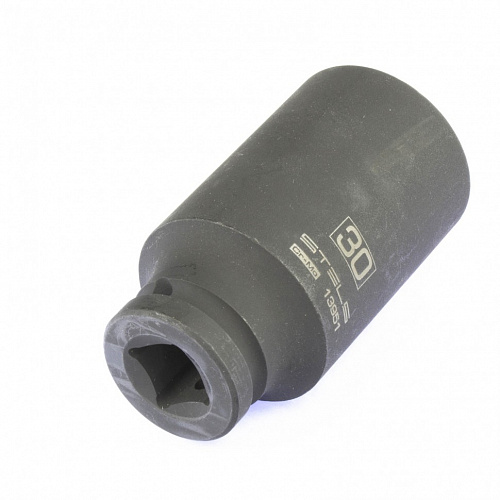 Головка ударная удлиненная шестигранная, 30 мм, 1/2", CrMo// Stels Головка ударная удлиненная шестигранная, 30 мм, 1/2", CrMo// Stels