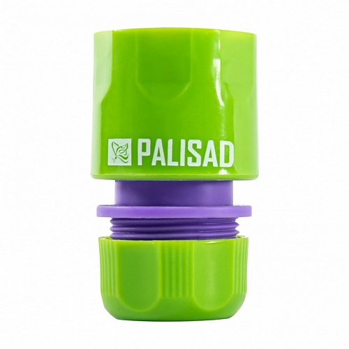 Соединитель пластмассовый быстросъемный для шланга 1/2", аквастоп// Palisad Соединитель пластмассовый быстросъемный для шланга 1/2", аквастоп// Palisad