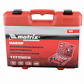 Набор слесарно-монтажный с квадратами 1/4", 1/2" и 5/16", 117 предм.// Matrix Набор слесарно-монтажный с квадратами 1/4", 1/2" и 5/16", 117 предм.// Matrix