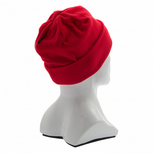 Шапка с отворотом из флиса для взрослых, размер: 56-57, красная, Россия// Сибртех Шапка с отворотом из флиса для взрослых, размер: 56-57, красная, Россия// Сибртех