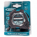 Рулетка Magnetisch, 5м х 19мм, обрезин. корпус,автоматич. фиксация, нейлон. покр.,магн.зацеп// Gross Рулетка Magnetisch, 5м х 19мм, обрезин. корпус,автоматич. фиксация, нейлон. покр.,магн.зацеп// Gross