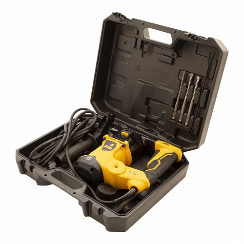 Перфоратор электрический RHV-1250-30, SDS-plus, 1250 Вт, 5 Дж, 3 плюс 1 реж.// Denzel Перфоратор электрический RHV-1250-30, SDS-plus, 1250 Вт, 5 Дж, 3 плюс 1 реж.// Denzel