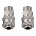 Муфта универсальная быстросъемная ("мама"), внутренняя резьба 3/8", 2 шт.// Stels Муфта универсальная быстросъемная ("мама"), внутренняя резьба 3/8", 2 шт.// Stels