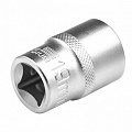 Головка торцевая, 19 мм, 12-гранная, CrV, под квадрат 1/2", хромированная// Stels Головка торцевая, 19 мм, 12-гранная, CrV, под квадрат 1/2", хромированная// Stels
