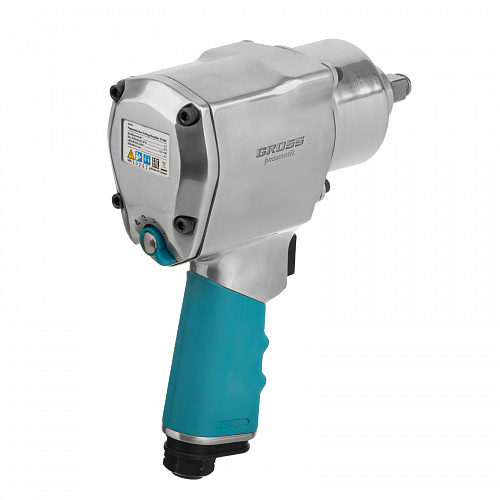 Гайковёрт пневматический ударный G1260,1/2",Twin Hammer, 813Нм, 7000 об/мин// Gross Гайковёрт пневматический ударный G1260,1/2",Twin Hammer, 813Нм, 7000 об/мин// Gross
