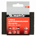 Губка для шлифования, 100 х 70 х 25 мм, мягкая, P 100// Matrix Губка для шлифования, 100 х 70 х 25 мм, мягкая, P 100// Matrix