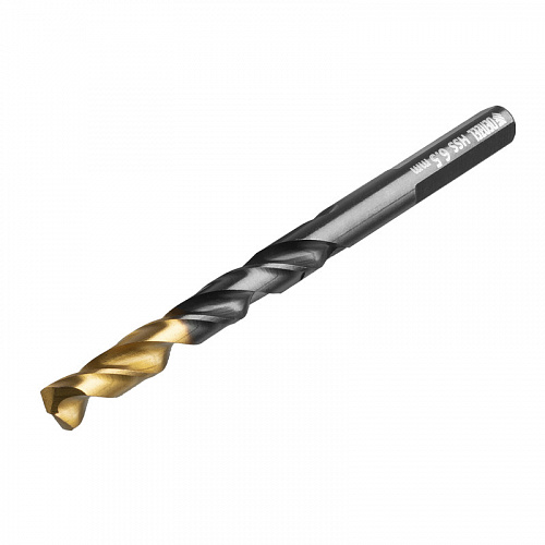 Сверло по металлу, 6,5 мм, HSS-Tin, Golden Tip, 10 шт.// Denzel Сверло по металлу, 6,5 мм, HSS-Tin, Golden Tip, 10 шт.// Denzel